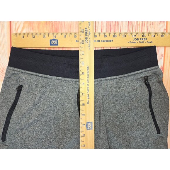 Under Armour Mens Tapered Joggers Medium Heather Gray Black Pockets Stretch Fit - Picture 6 of 7